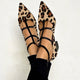 Enoira | Leopard Strap Ballet Heels