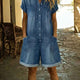 Delya | Short Sleeve Playsuit Dress