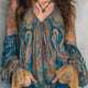 Sorella | Bohemian V-Neck Blouse with Flared Sleeves
