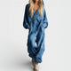 Delilah | Long Sleeve Hooded Jumpsuit with Pockets