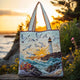 Seaside Light | Handmade Quilted Tote