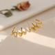 Zabby - Spiral Stack Ear Cuff Earrings