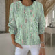 Vintage Print Long Sleeve T-Shirt – Casual Relaxed Fit Top