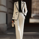 Kaushini | Wide Leg Two-Piece Suit