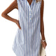 Frenzi - Striped Shirt Dress